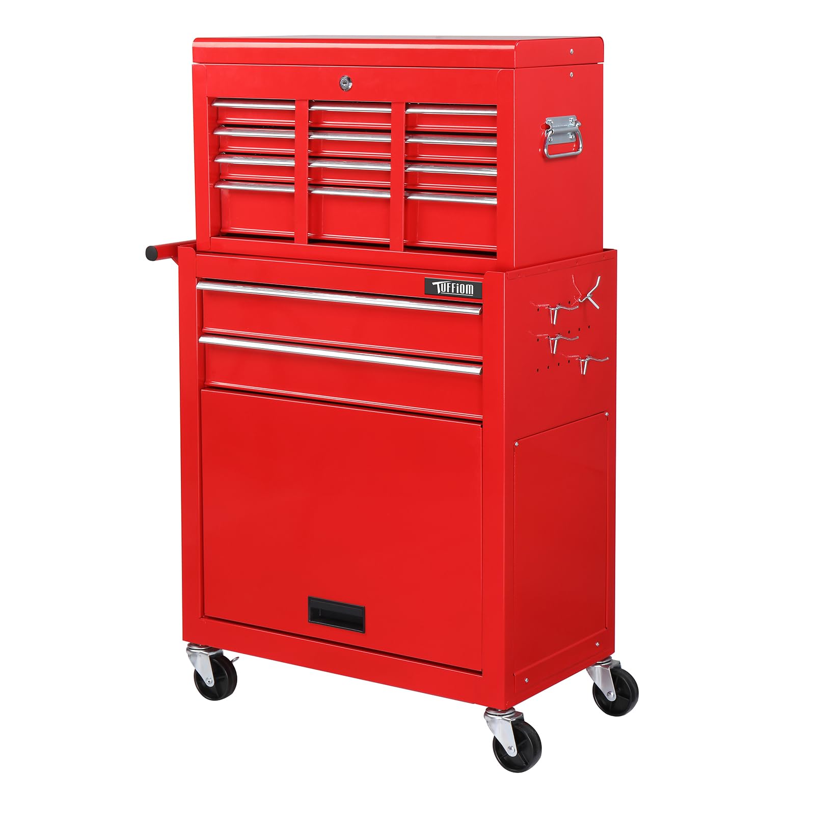 Bonnlo 8 Drawer Rolling Tool Chest, Tool Storage Cabinet, Lockable Wheels