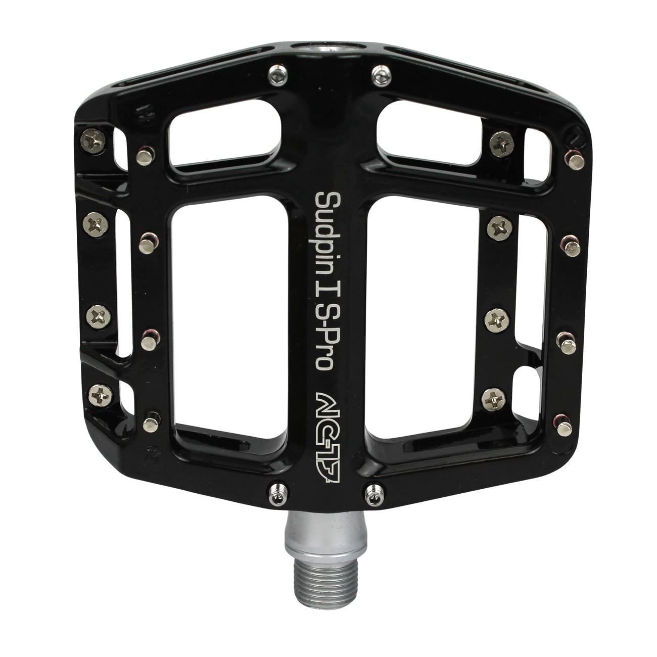 NC-17 Sudpin I S-Pro Aluminium Plattform Pedale | Mountainbike Pedal, BMX Pedal, Präzisionslager + Cr-Mo Achse, inkl. Ersatzpins