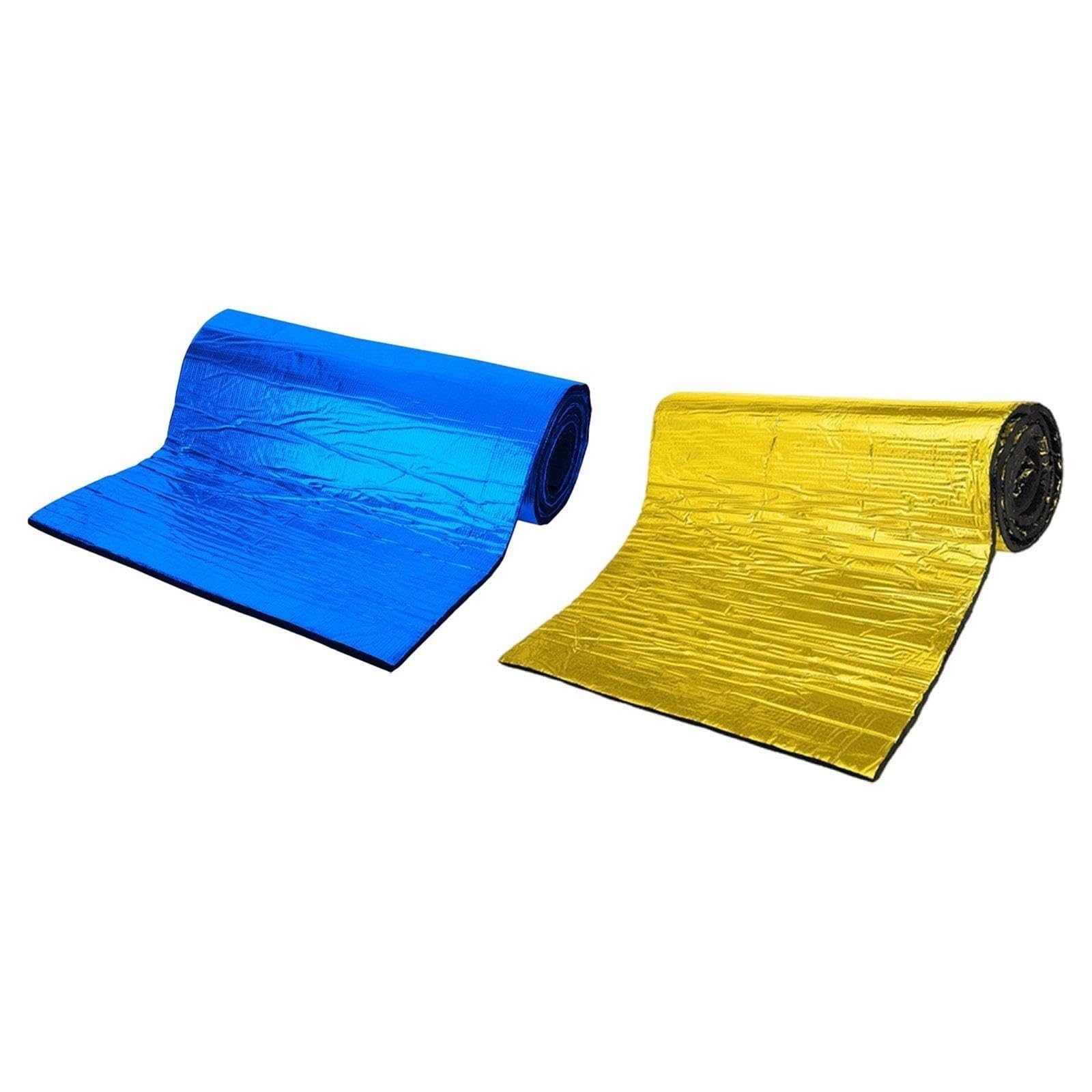 Automotive Noise Deadening Heat Barrier Aluminum Foil Waterproof Soundproof Mat for Hose(Gold)