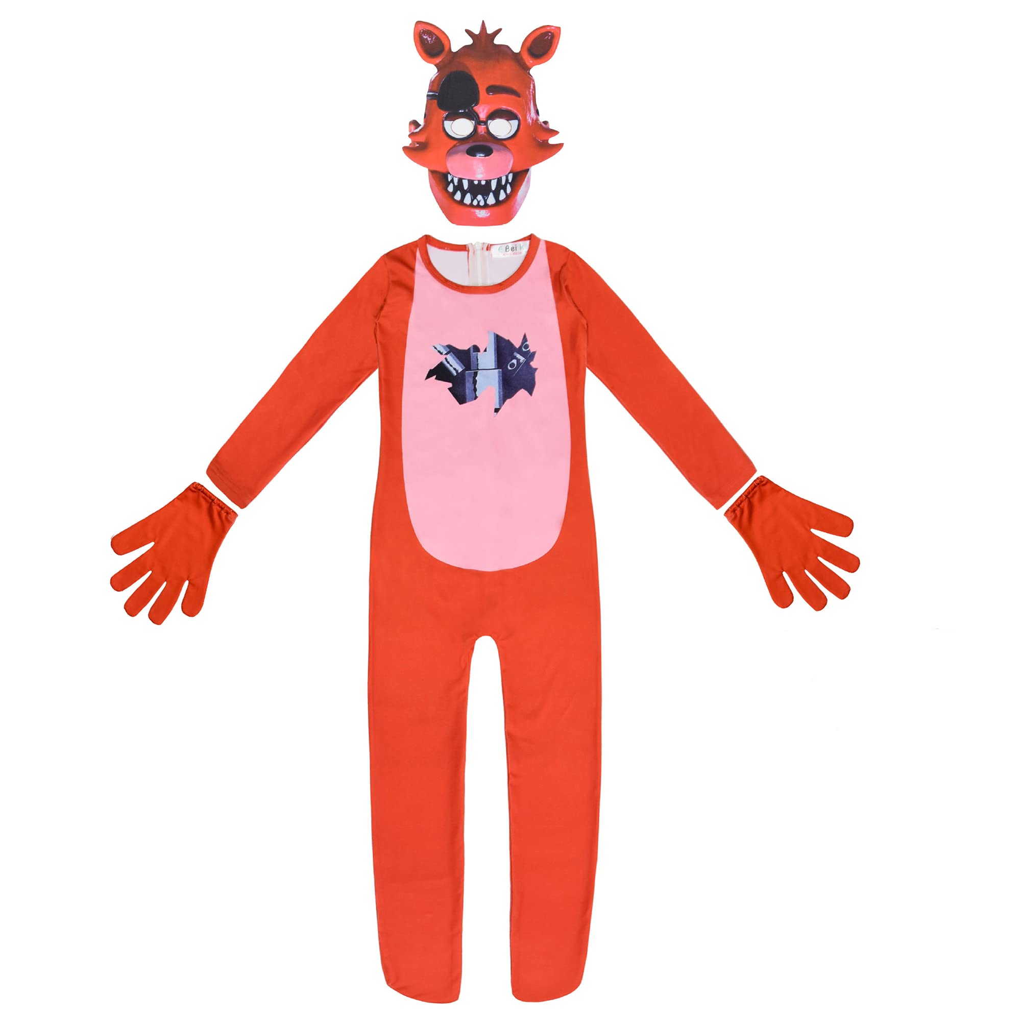 Buy FNAF Five Nights at Freddys Costume, Fredbear Bonnie Ballora Foxy