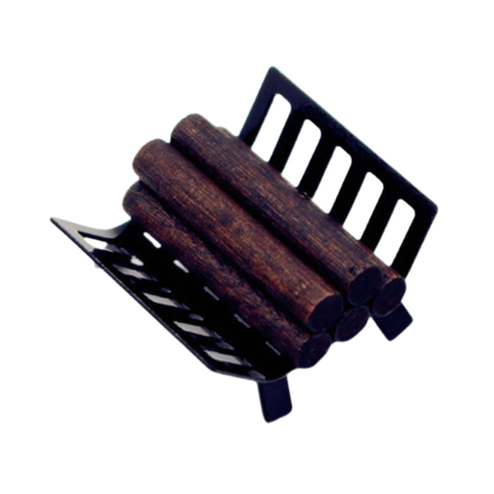 POXZSFX Dollhouse Miniature BBQ Firewood Rack Beautifully Crafted Mini Firewood Rack Holder Brings Life to Dollhouse Decor Miniature BBQ Model 1:12