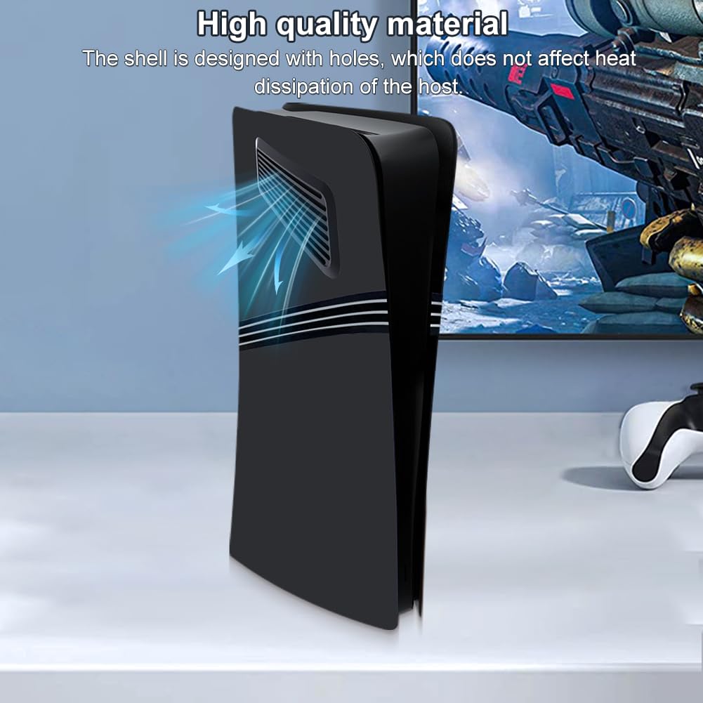 Placa frontal de repuesto para consola PS5 Pro con ventilación de refrigeración a prueba de golpes funda protectora
