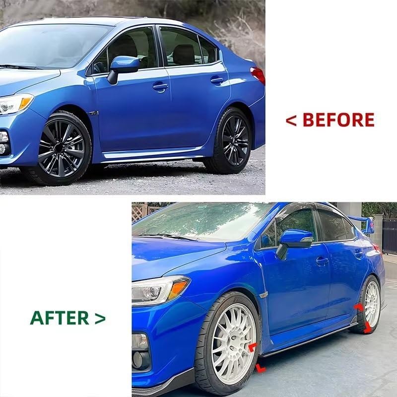 Falda lateral para parachoques labio kit de Subaru WRX en ruta 2
