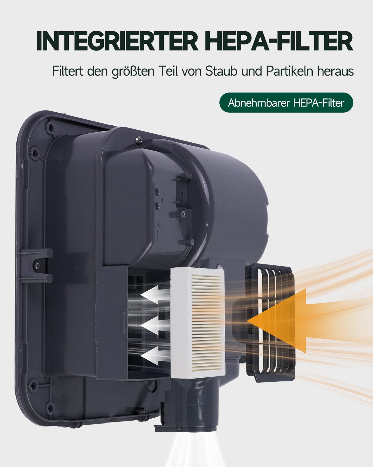 anydry IronStorm 2815 Gewerblicher Händetrockner mit HEPA-Filter 1600W Edelstahl gebürstet Matt Schwarz