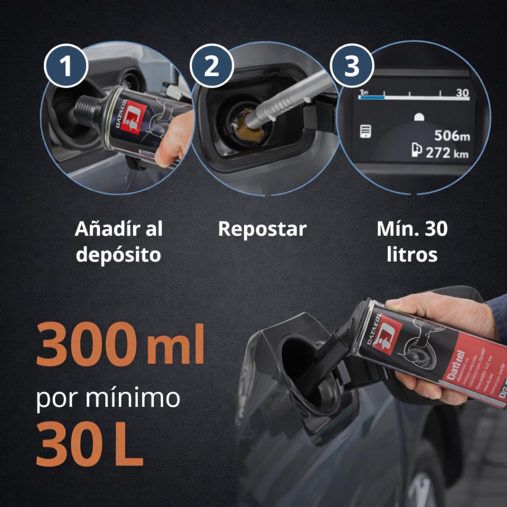 Limpia inyección DATAFUEL, aditivo Profesional para Circuito inyección, desbloquea, desincrusta y lubrica Bombas, inyectores, válvulas de admisión y Descarga y Toda la cámara de combustión, 300ml (2)