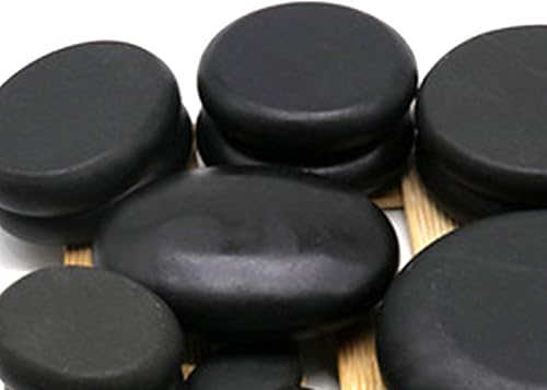 Miniatura 4 de Eapmic Juego de 16 piedras calientes de basalto con piedras calientes, kit de piedras de masaje con caja calefactora para masaje corporal (incluye