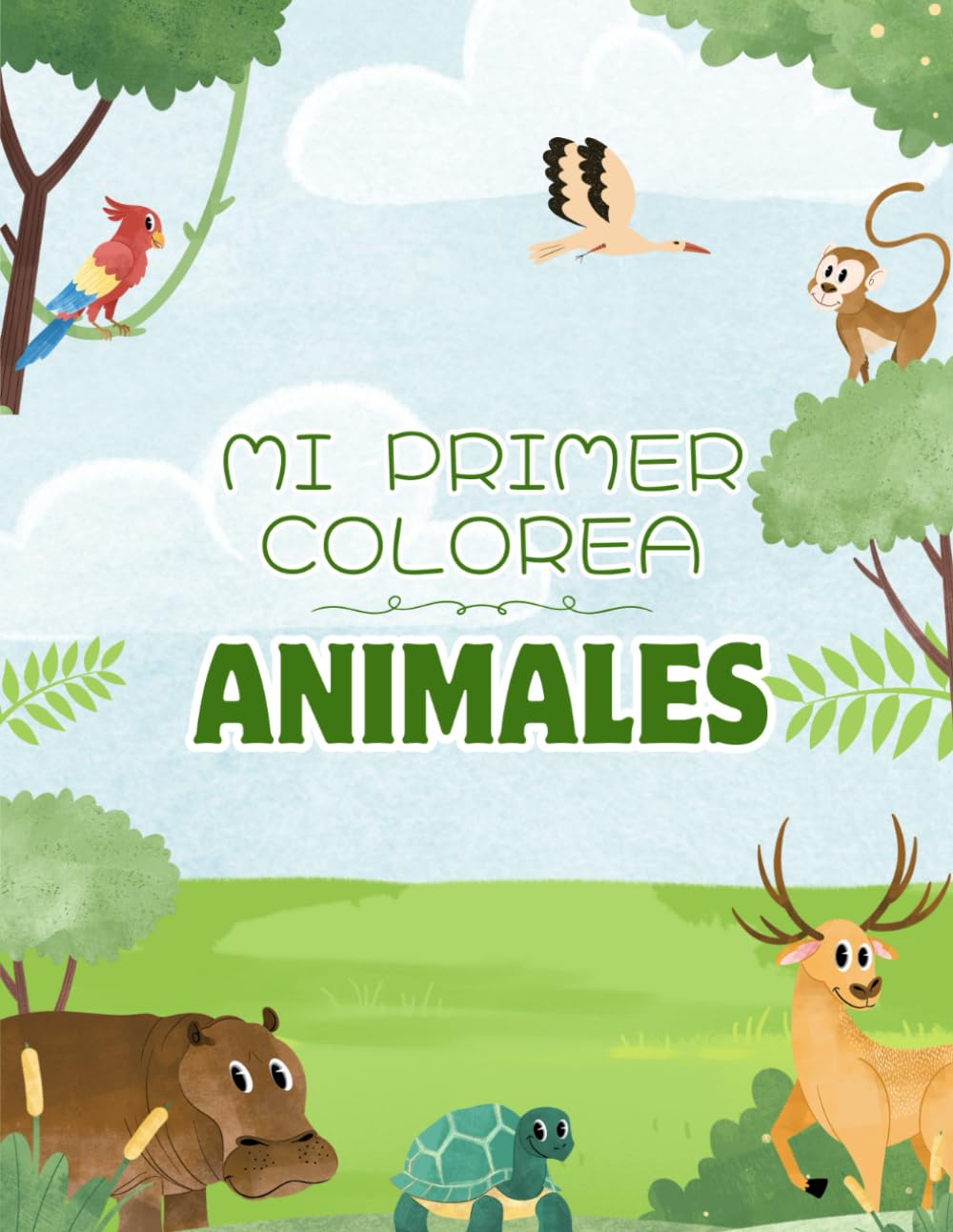 Libro de Colorear para Niños de 3 a 6 Años: Animales Divertidos y Fáciles: Dibujos divertidos para estimular la creatividad en los más pequeños