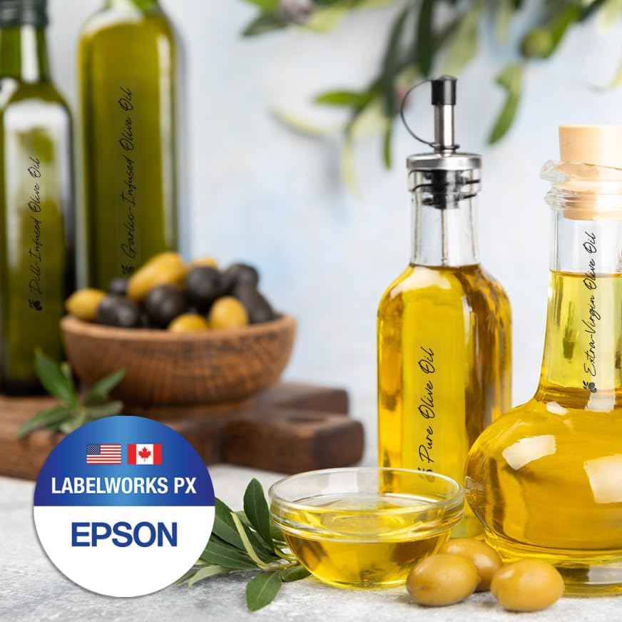 Epson LABELWORKS 212BMCPX Genuine PET (Polyester) Tape Cartridge - Black on Matte Clear Designer Craft Label Maker Tape - 1/2" (12MM) Wide, 26' - Image 8