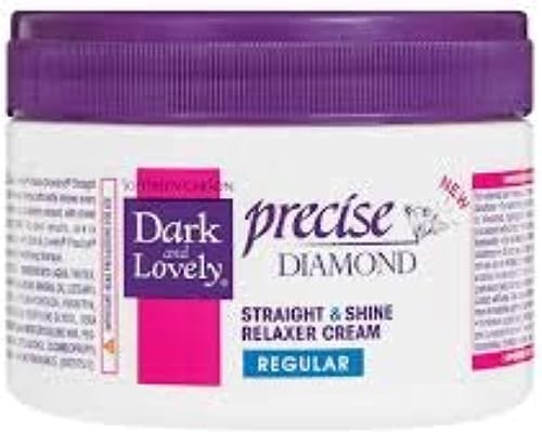 Dark and Lovely Precise Diamond Straight and Shine Relaxer Cream for Regular Hair 450 ml