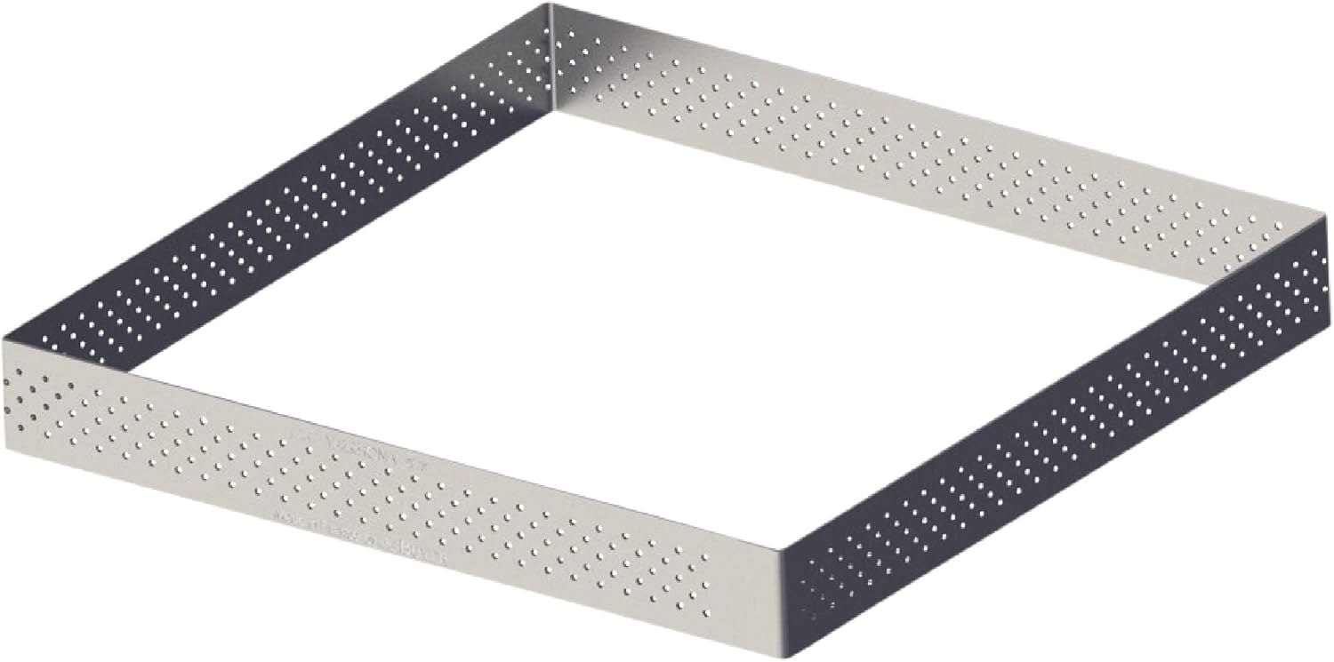 Amazon.com: de Buyer - Square Perforated Valrhona Tart Ring - Baking ...