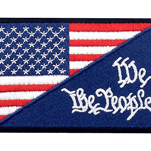 Usa Stars & Stripes American Flag We The People Patch Embroidered Morale Applique Iron On Sew On Emblem #TOP1