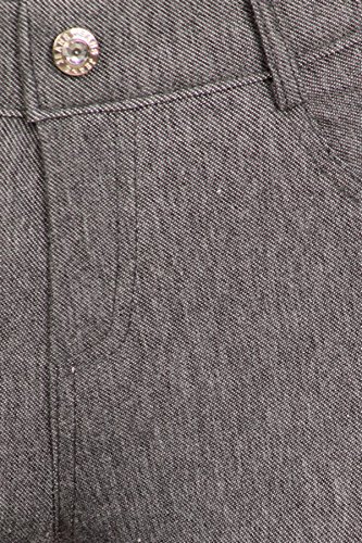 YELETE Women's Basic Solid Color Cotton Blend Capri Jeggings4