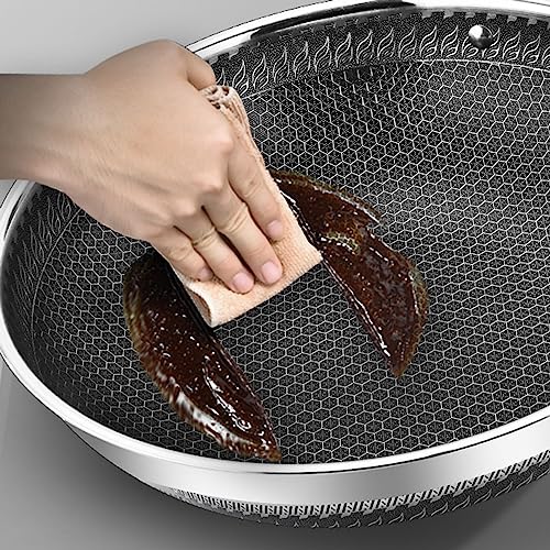 Wok antiadherente con tapa 34 cm miniatura 4