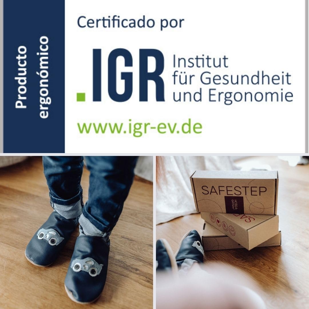 HOBEA-Germany Kita zapatos Safestep, zapatillas para niños, zapatos de cuero