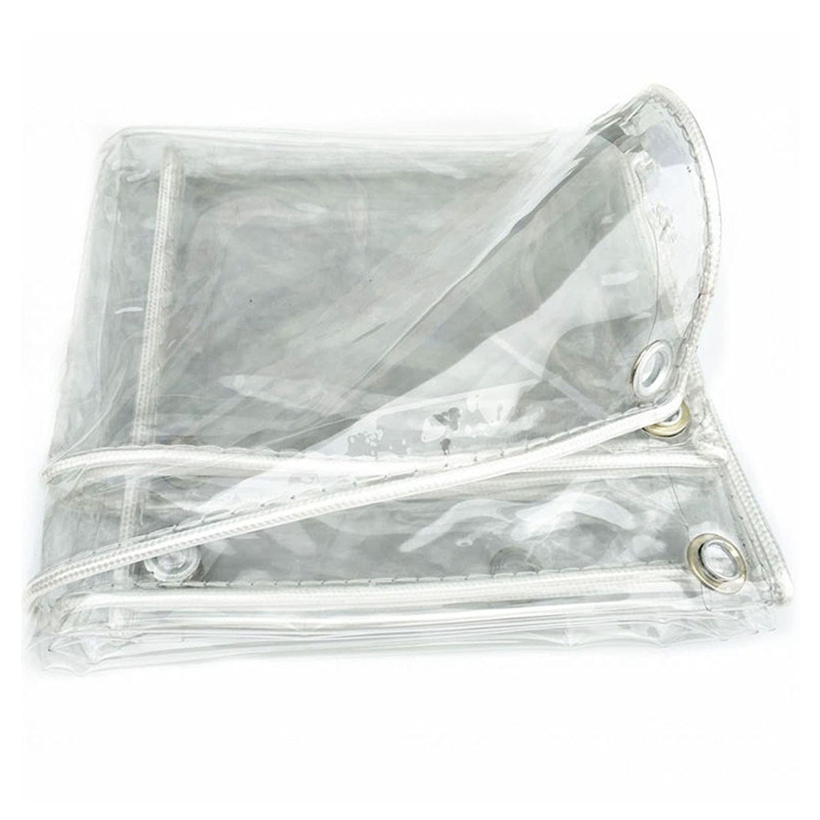 Tela impermeable a prueba de lluvia lona transparente para balcón plástico exterior 450G