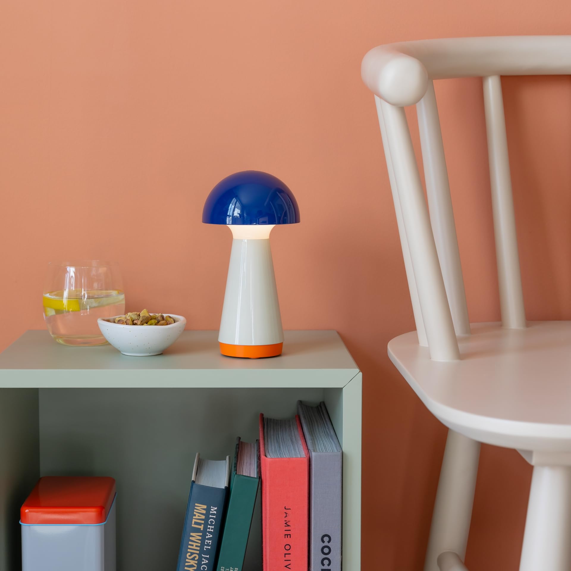 Remember - Table lamp Bobbi H18cm, Blue / Grey, 18 cm (H) x 9.5 cm (D) - Image 2