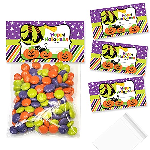 Bolsas autoadhesivas AmandaCreation con adornos para evitar derrames de dulces en fiestas