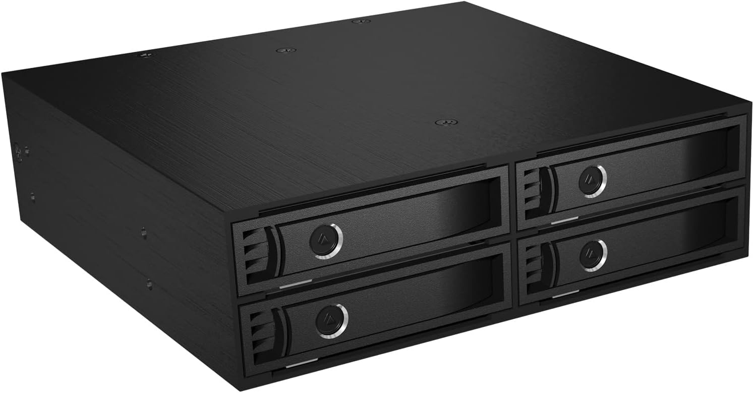 ICY BOX IB-2242SSK Backplane for 4 x 2.5-Inch HDDs/SSDs - Black