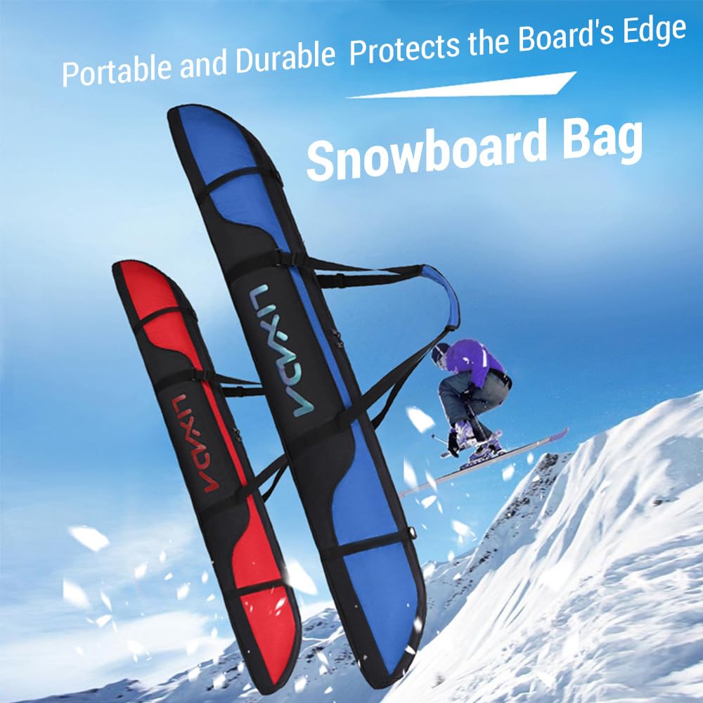 Lixada Ski Travel Bag Oxford Cloth Snowboard Bag with Adjustable Shoulder Strap
