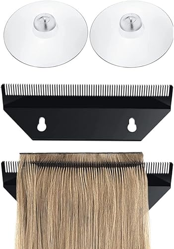 Miniatura 9 de Soporte para extensiones de cabello, estante de recepción fijo de trama súper ancha, modelado, teñido de cabello, estante de color de cabello