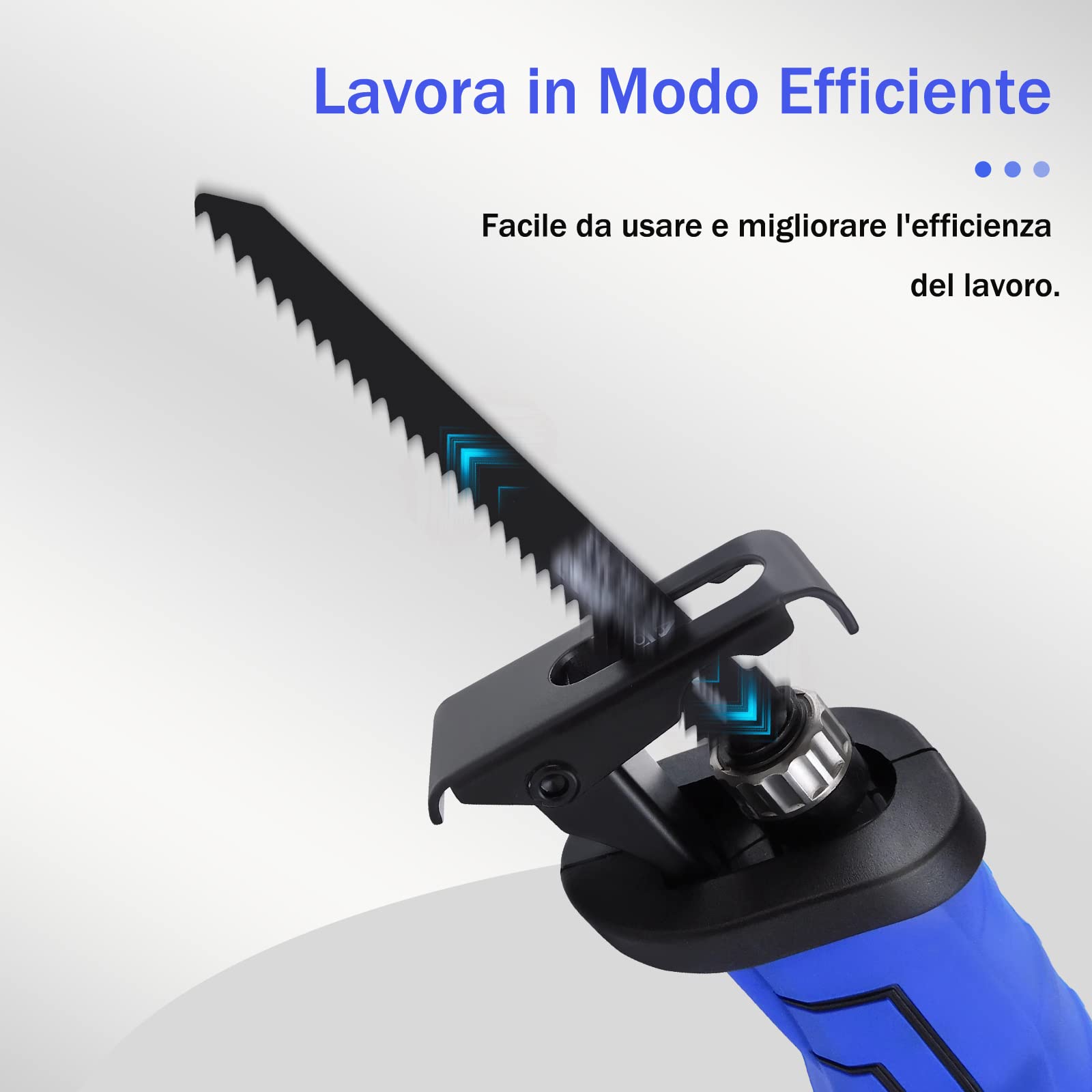 Seghetto a Gattuccio Elettrica Alternativa Con Sega a Taglio Manuale In Metallo In Legno a 5 Pale Sega a Velocità Variabile a Velocità Variabile Da 2700spm