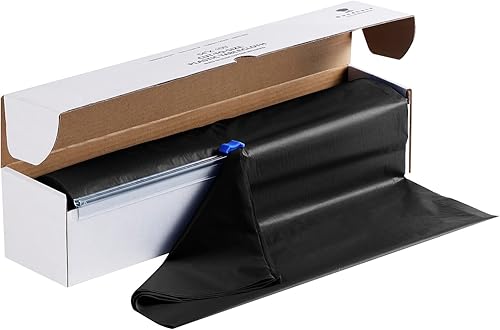 Manteles de plástico de 54 pulgadas x 100 pies con caja cortadora, manteles desechables para fiestas, banquetes, bodas, cumpleaños, baby shower,