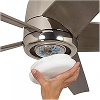 Vista 6 de SATZOL Ventilador de techo LED de 4" y 18W con cambio de color, kit de luz LED para ventilador de techo seleccionable 3000K/4000K/5000K, kit