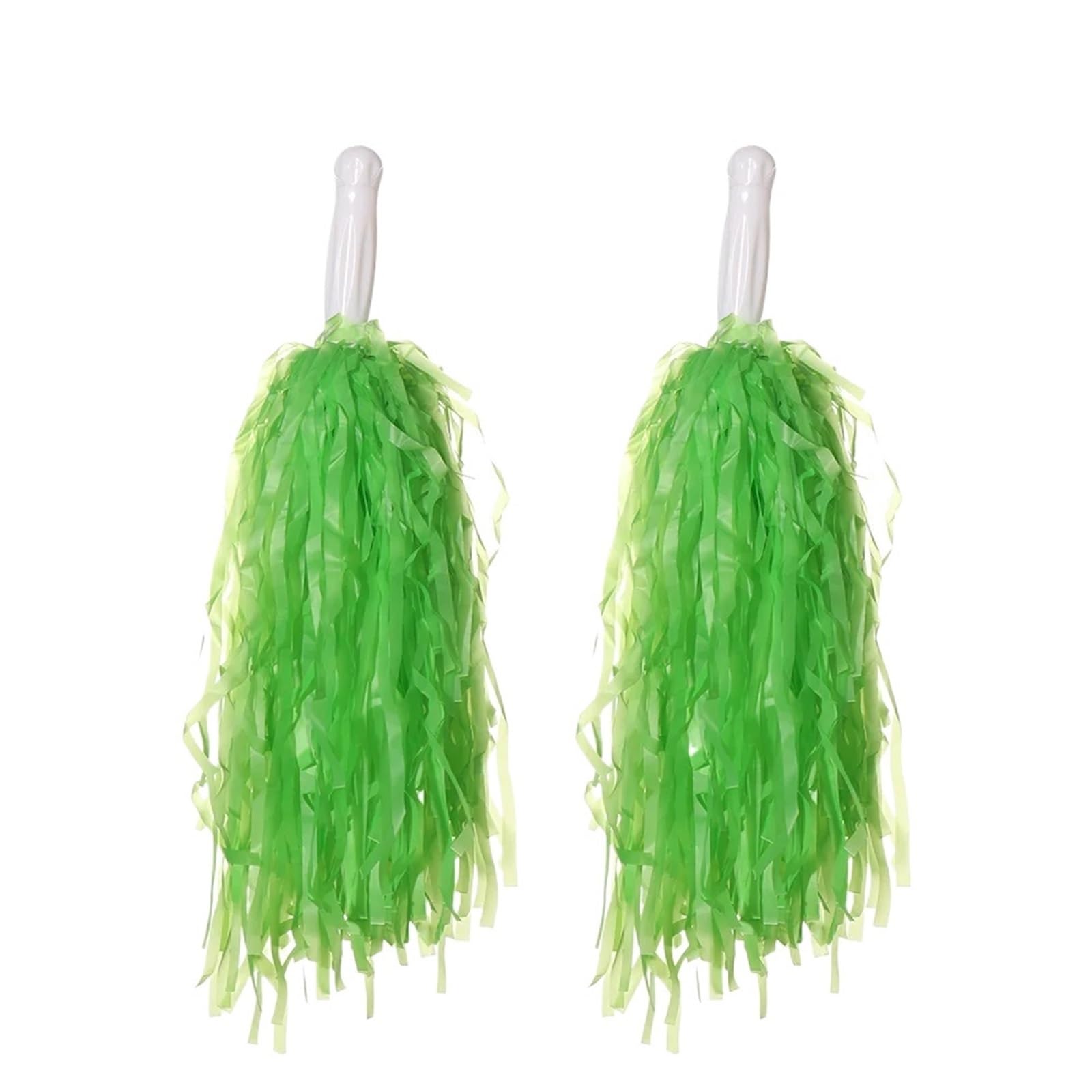 Pompom 1Pair Rainbow Plastic Cheerleader Pompoms Girl Cheer Refueling Props Cheerleading Pom Ppom for Cheerleaders(Color 3)