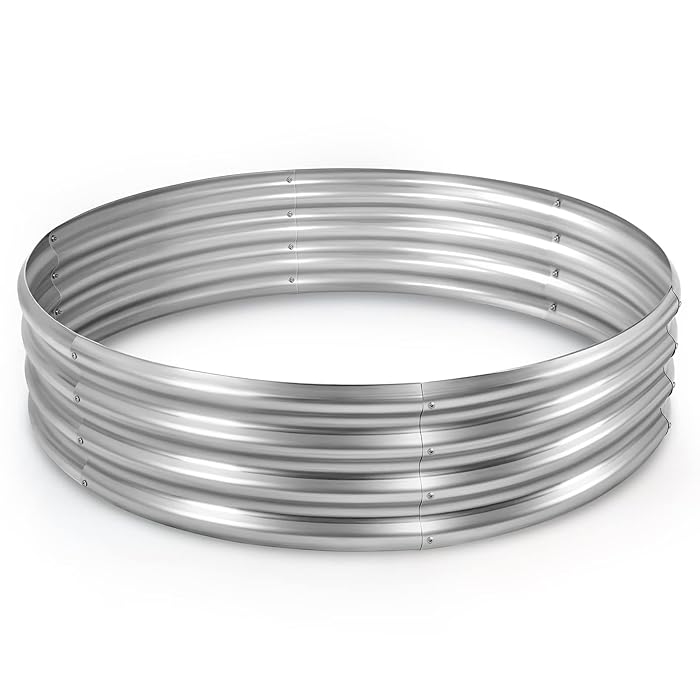 Buy Land Guard Galvanized Raised Garden Bed Kit, Galvanized Planter