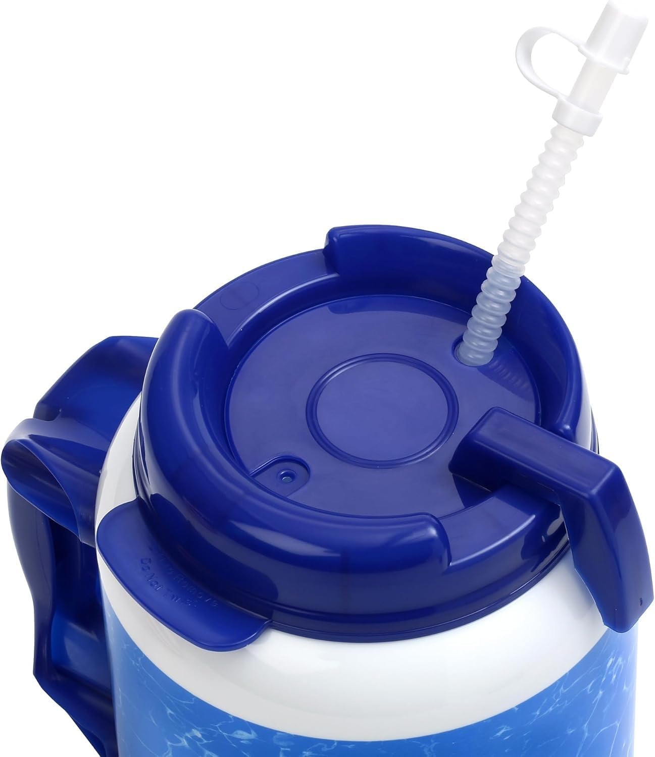 Flexible 11” Bendable Drinking Straws with Hygienic Caps – Wide Mouth BPA-Free Reusable Hospital & Travel Straws for Tumblers, Mugs & Large Cups (Pack of 6)