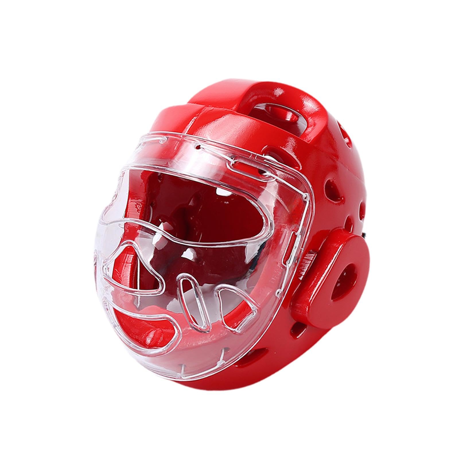 Casco Protettivo con Copertura Viso Regolabile Imbottito Leggero Struttura Resistente Materiale NBR PP Adatto a Bambini Adulti Ragazzi Ragazze