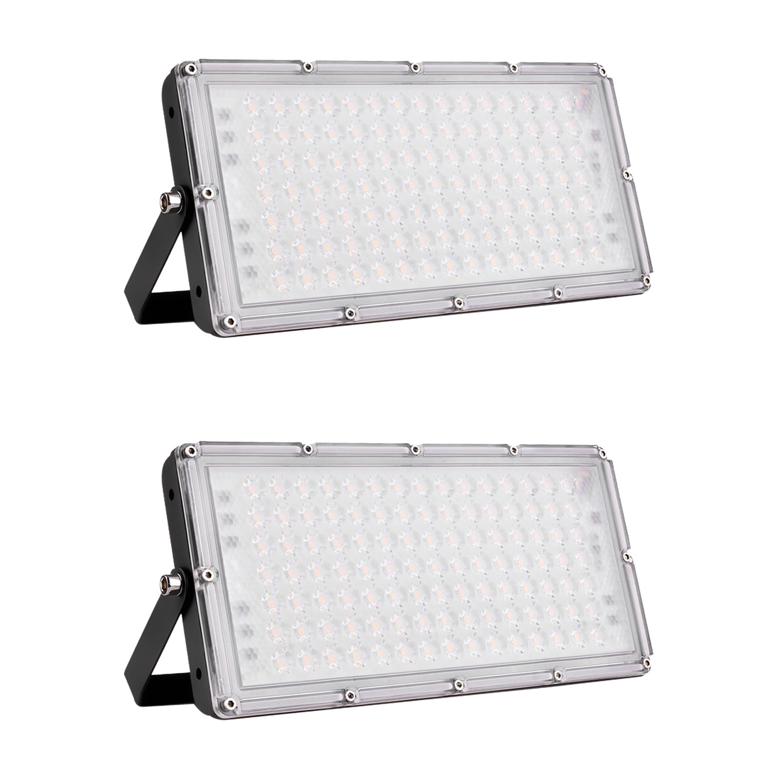 Projecteur Exterieur LED 100W - 10000LM 3000K Blanc Chaud Lampe Extérieur LED de Sécurité Imperméable Étanchéité IP65 Projecteur Piscine LED Idéal pour Jardin Garage Couloir Terrasse Eclairage