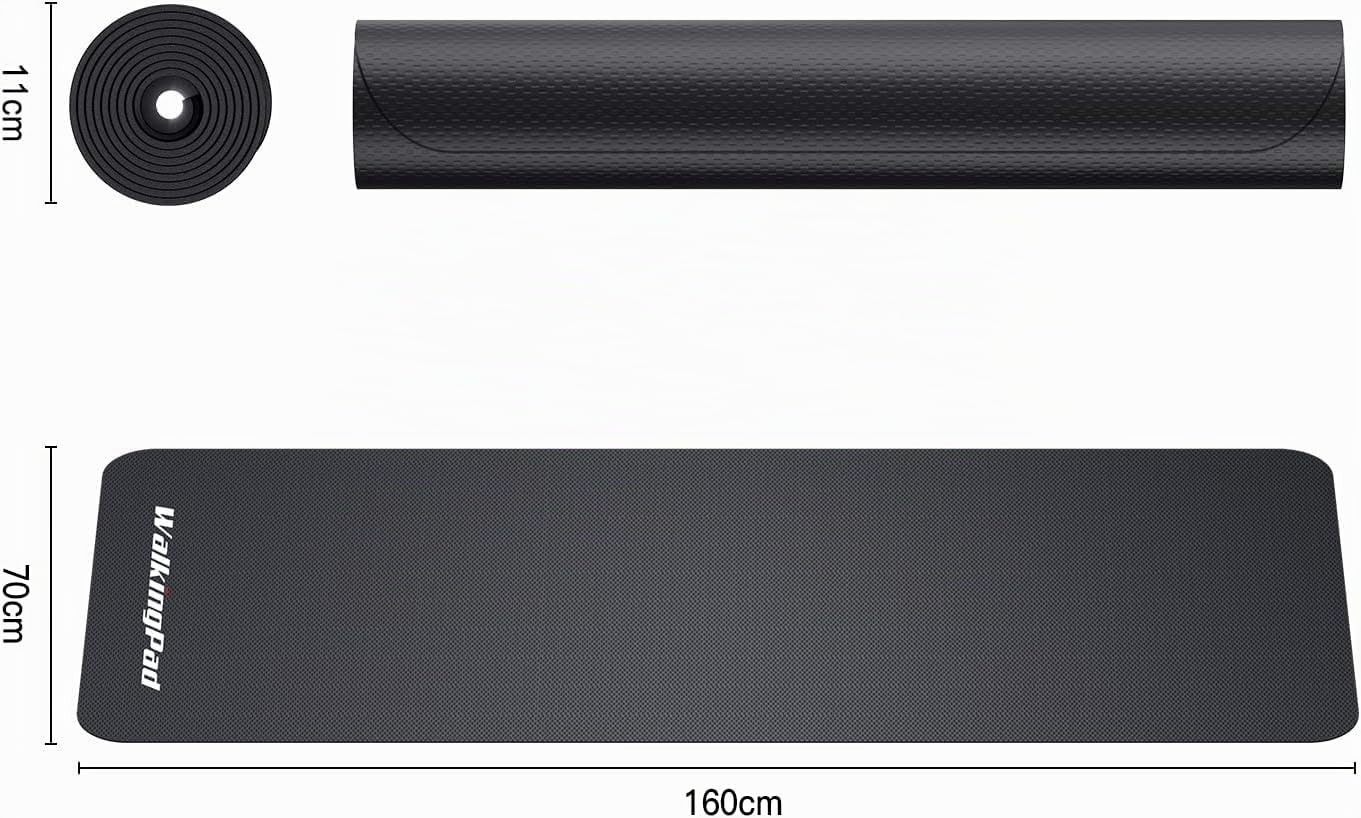 WalkingPad Tapis de protection pour appareils de fitness, 3 mm, antidérapant, multifonction, pour tapis de marche, tapis roulant, vélo d’appartement, cross trainer, rameur