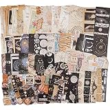 Knaid Vintage Scrapbook Supplies Pack (200 Pieces) for Witchy Junk Journal Bullet Journals Planners