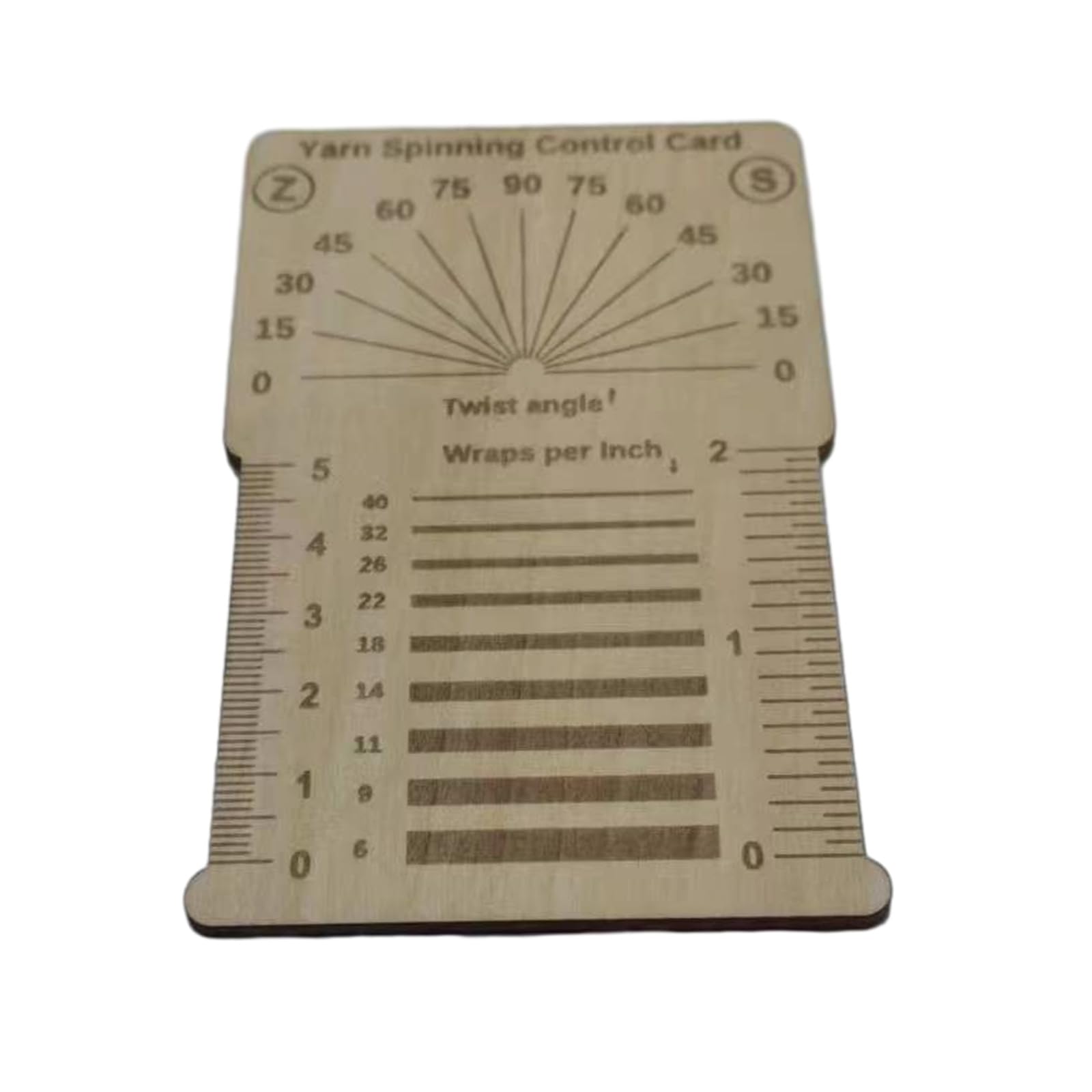 Lerpwige Wood Knitting Gauge Ruler Needle Ruler Wood Crochet Yarns Gauge Needle Measuring Tool Handmade Knitting Tool