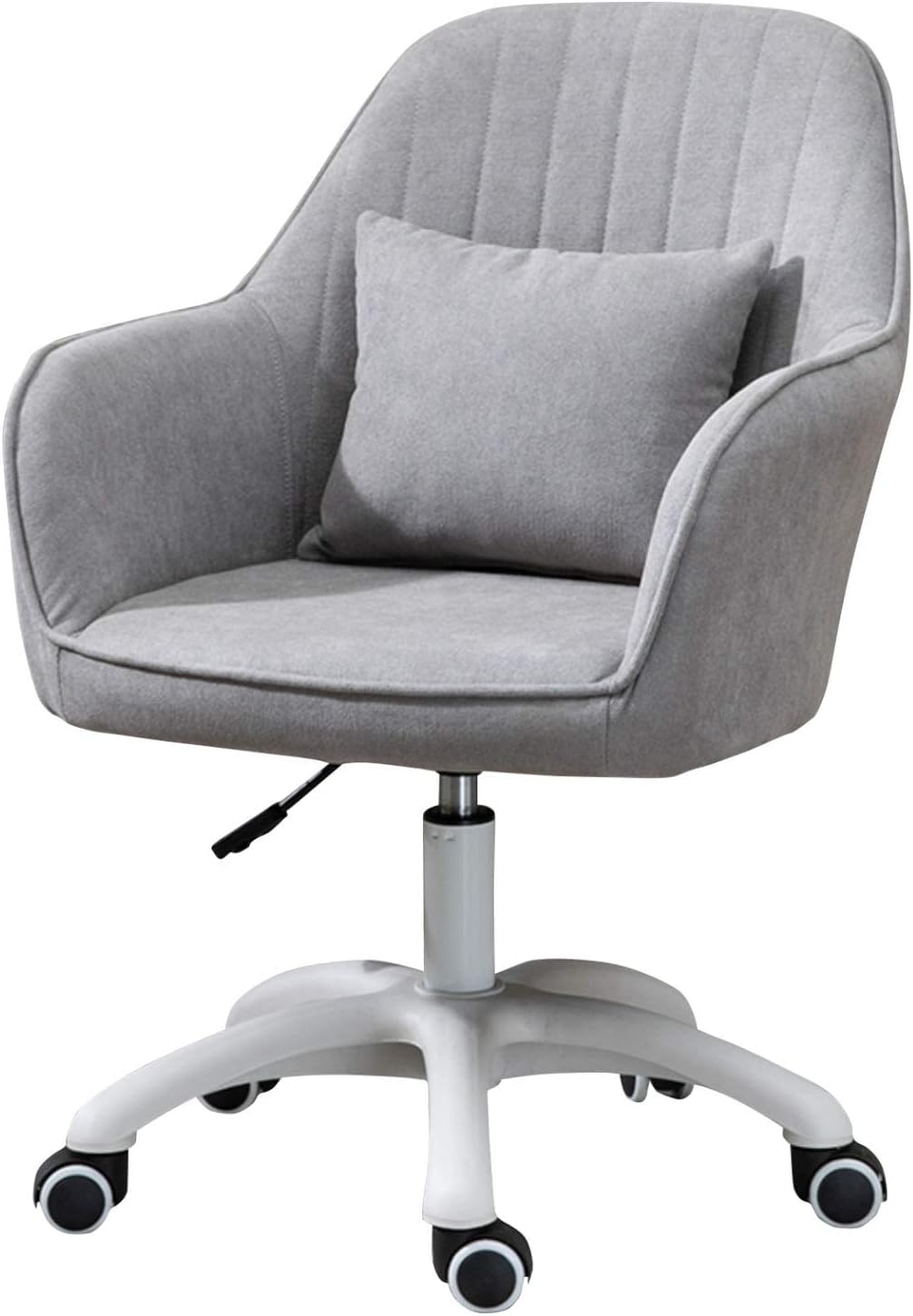 Chaise de bureau à domicile pivotante et réglable en hauteur avec accoudoirs