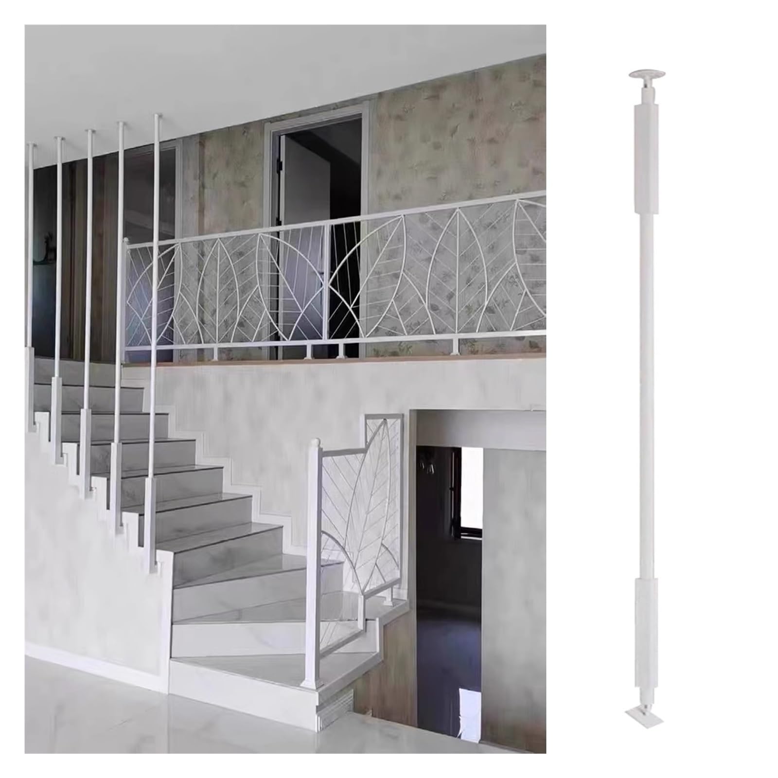 Poste de balaustres de escalera de hierro ajustable 20-240 cm