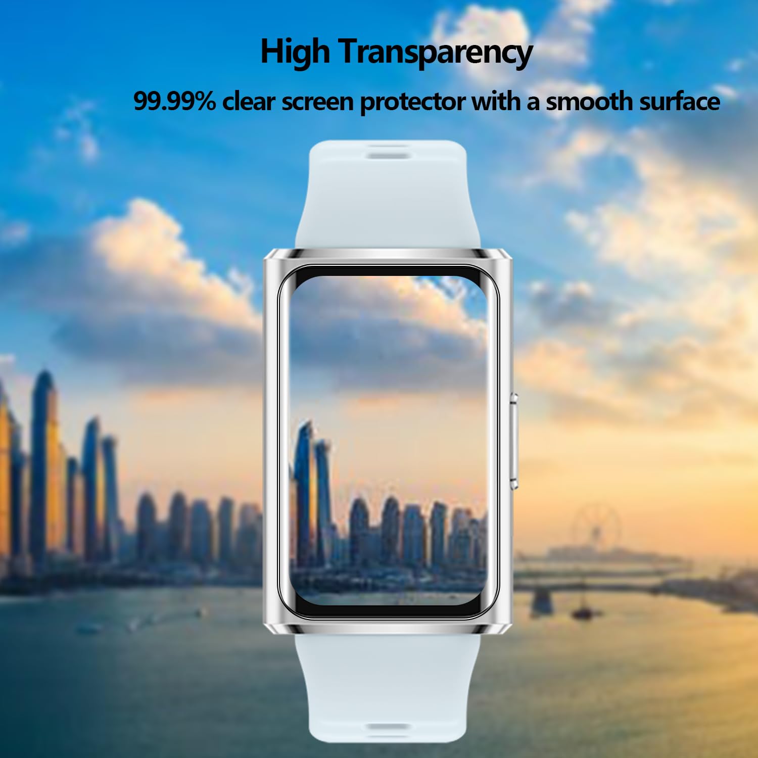 5 sztuk osłony ekranu Huawei Band 11 Pro, odporna na zarysowania i pęcherzyki, przezroczysta elastyczna folia HD, kompatybilna z czytnikiem linii papilarnych, łatwa w instalacji osłona ekranu