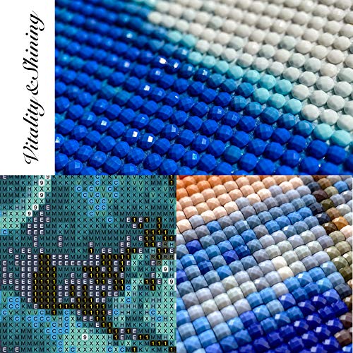 5D Diamond Painting Kits for Adults, Moon and Sun DIY Diamond Arts Kits 12 x 16 Inches Perfect for Relaxation and Home Wall Decor Gift - Thumbnail 3