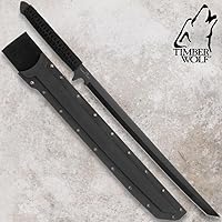 Vista 4 de Timber Wolf espada ninja de hoja completa