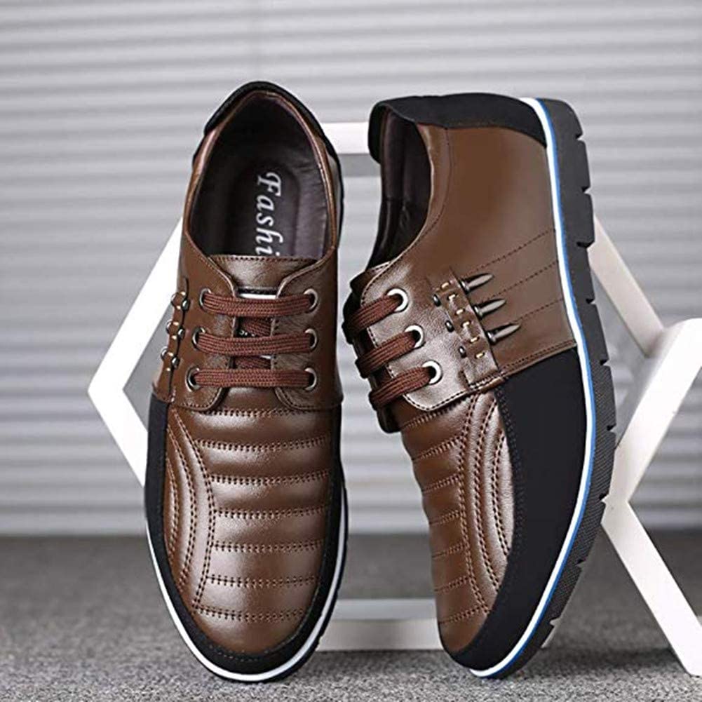 Elegante Scarpe Stringate Basse Uomo Mocassini Eleganti Oxford Casual Classiche Slip on Comode Lacci Loafer