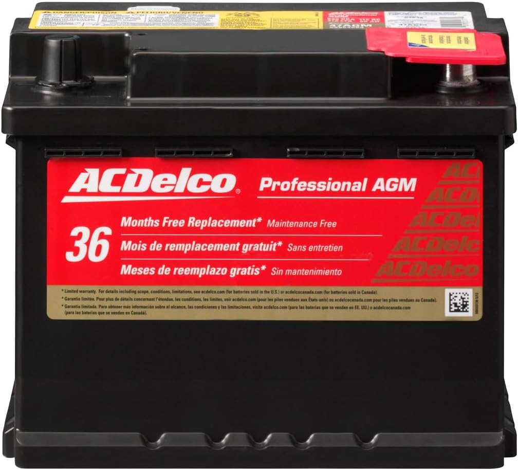 ACDelco 47AGM Professional AGM Automotive BCI Group 47 Battery