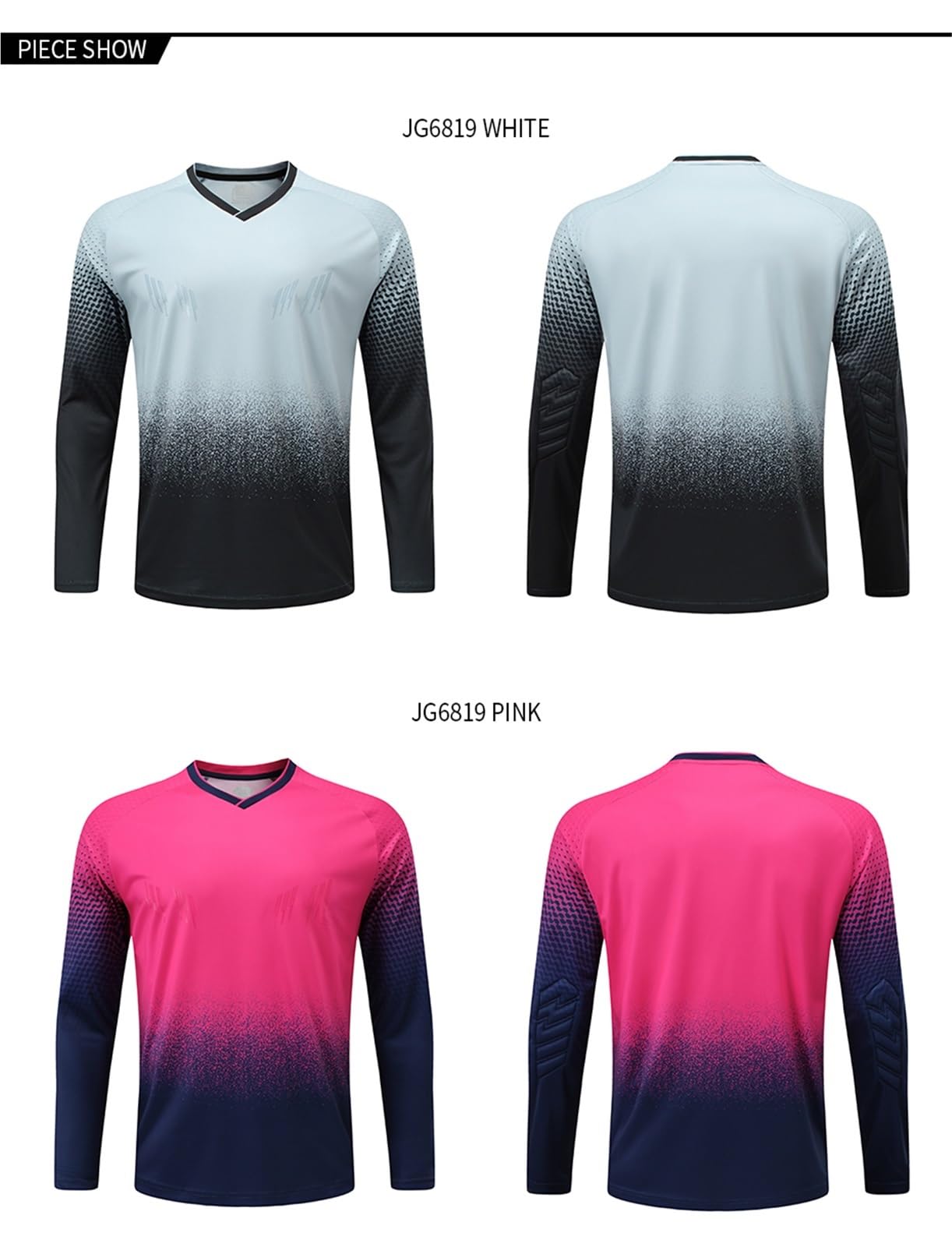 Equipo Portero Infantil - Uniforme Completo con Camiseta y Pantalón, Protecciones de Espuma - Ropa Fútbol Portero Niños/Niñas - Conjunto Entrenamiento Guardameta Junior(Pink set,Aldult XXL)