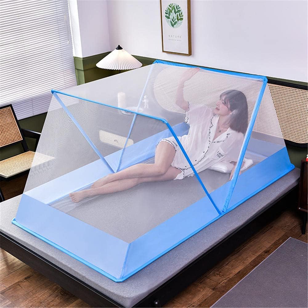 Moustiquaire de lit pop up contre les piqûres solution nomade portable 160x190cm