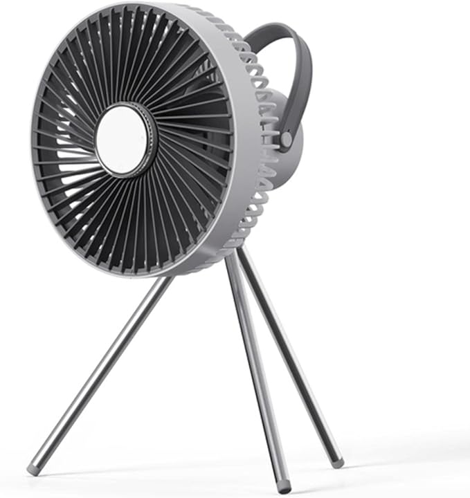 SARGE SARGE 10000 mAh Afstandsbediening Timing Camping Fan 4 Versnellingen Tent Fan Plafondventilator met LED Lamp voor Outdoor Home Office Reizen