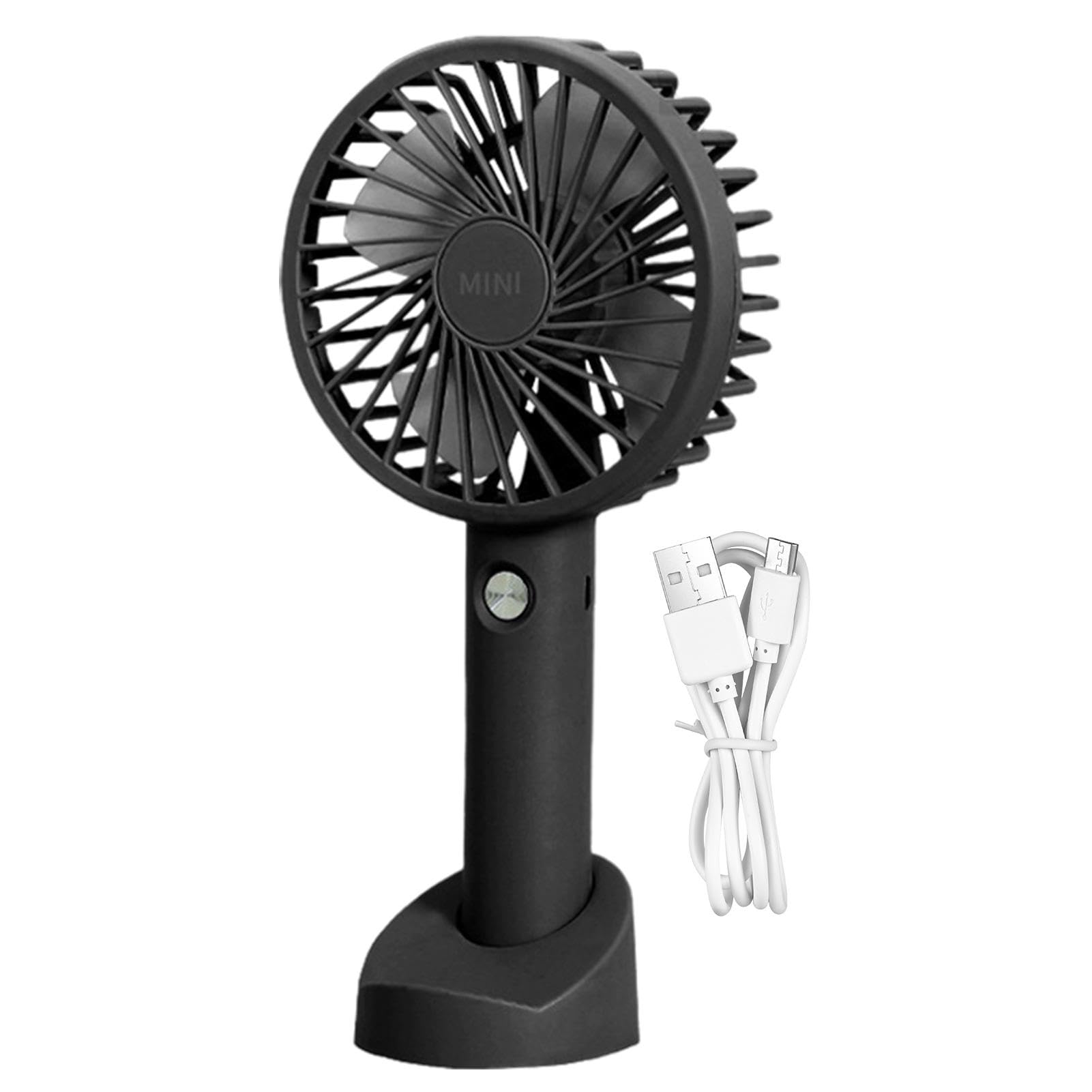 Amazon.co.jp: 手持ち扇風機 充電式 - ベース付きパーソナルファン