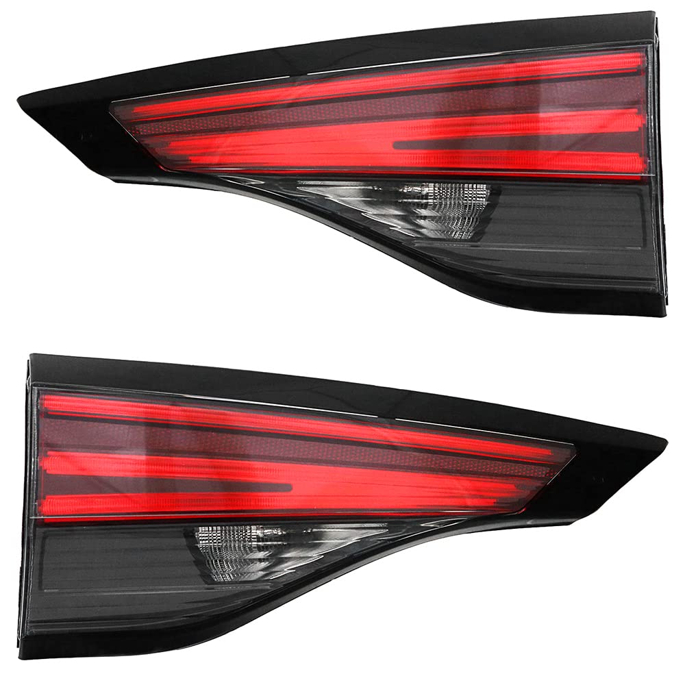RAREELECTRICAL New Pair Of Led Inner Tail Lights Is Compatible With Toyota Sienna Limited Mini Passenger Van 2021 By Part Number 81580-08090 8158008090 81590-08090 8159008090 To2803162 To2802162