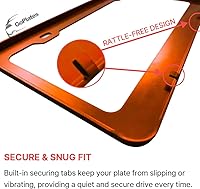 Vista 6 de Marco para placa de matrícula personalizado, grabado a láser, Rosado