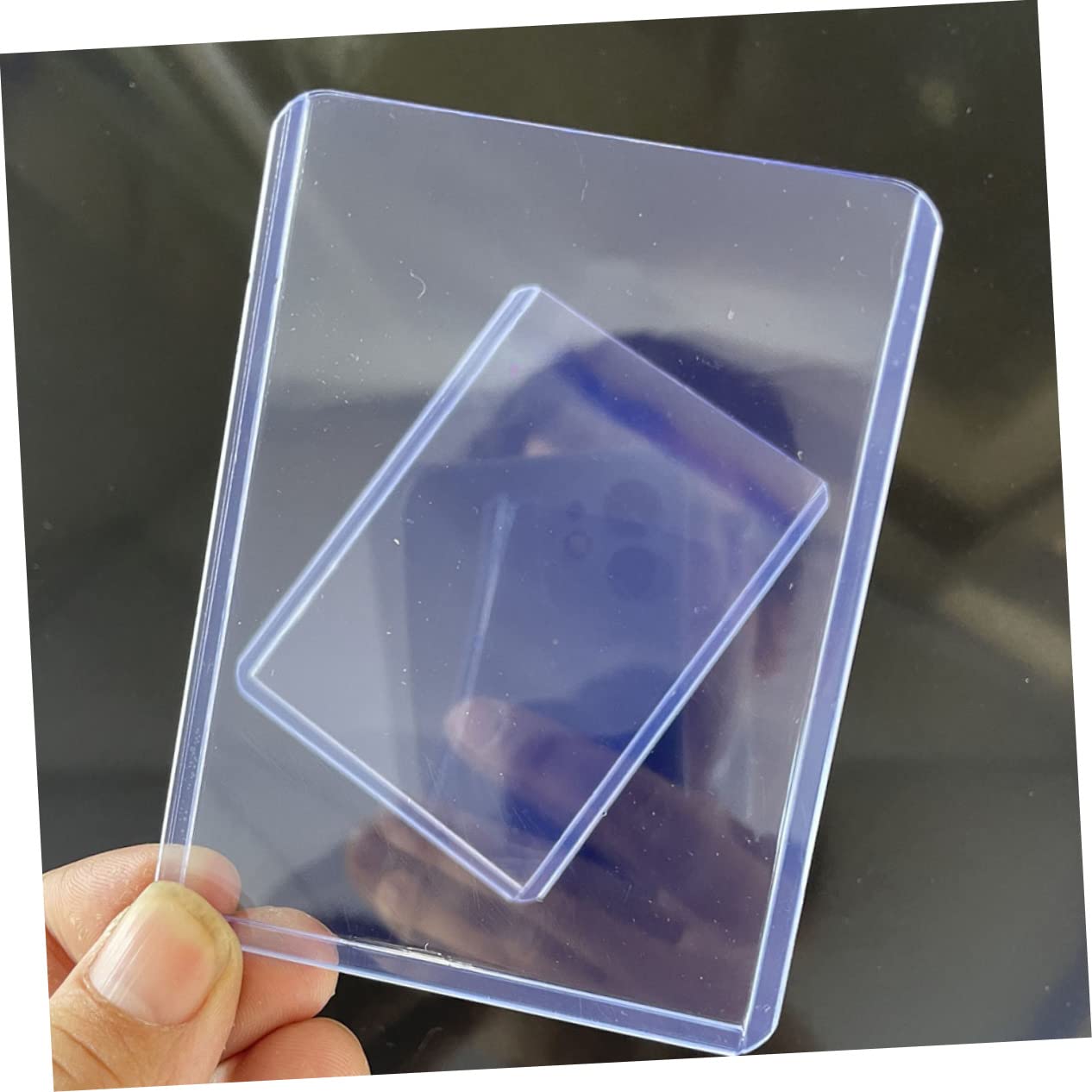100stücke Transparente Pvc-kartenhüllen als Schutzhüllen für Spielkarten Kartenetuis zur Aufbewahrung Transport von Karten