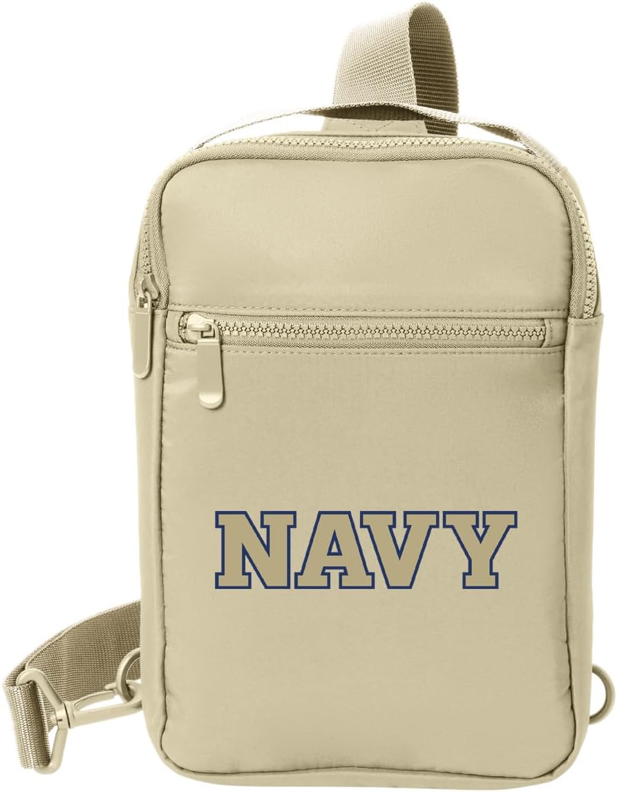 Broad Bay Naval Academy Crossbody Bag - Versatile Travel, Sports, or Gameday Bag for USNA Midshipmen Fans and Alumni, Men or Women